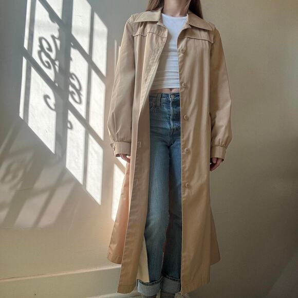 London Fog Maincoats Trench Coat Size 12 Regular - Picture 1 of 5